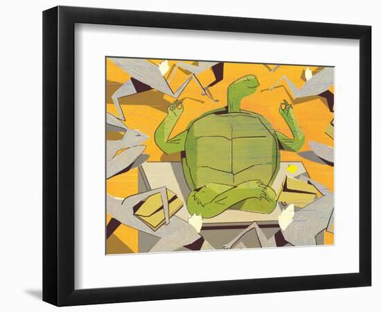 Slow! 2009-A Richard Allen-Framed Premium Giclee Print