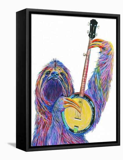 Slow Banjo-Melissa Symons-Framed Stretched Canvas