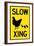 Slow Chicken Crossing Plastic Sign-null-Framed Art Print