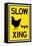 Slow Chicken Crossing-null-Framed Stretched Canvas