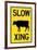 Slow Cow Crossing-null-Framed Art Print