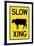 Slow Cow Crossing-null-Framed Art Print