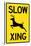 Slow - Deer Crossing-null-Stretched Canvas