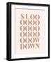 Slow Down-Beth Cai-Framed Giclee Print