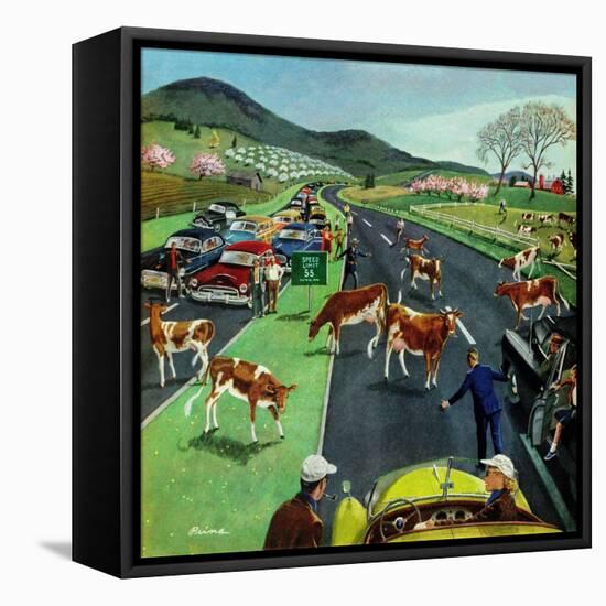 "Slow Mooving Traffic", April 11, 1953-Ben Kimberly Prins-Framed Stretched Canvas