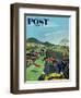 "Slow Mooving Traffic" Saturday Evening Post Cover, April 11, 1953-Ben Kimberly Prins-Framed Premium Giclee Print