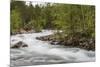 Slow Motion Blur Detail of a Raging River in Hellmebotyn, Tysfjord, Norway, Scandinavia, Europe-Michael Nolan-Mounted Photographic Print