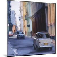 Slow Ride - Havana, Cuba-Keith Wicks-Mounted Giclee Print