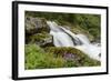 Slow Shutter Speed Silky Water of the Olden River as it Flows Along Briksdalen-Michael Nolan-Framed Photographic Print
