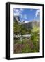 Slow Shutter Speed Silky Water of the Olden River as it Flows Along Briksdalen-Michael Nolan-Framed Premium Photographic Print