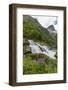 Slow Shutter Speed Silky Water of the Olden River as it Flows Along Briksdalen-Michael Nolan-Framed Photographic Print