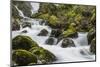 Slow Shutter Speed Silky Water of the Olden River as it Flows Along Briksdalen-Michael Nolan-Mounted Photographic Print