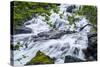 Slow Shutter Speed to Create Silky Waterfall, Hellemoboten, Norway, Scandinavia, Europe-Michael Nolan-Stretched Canvas