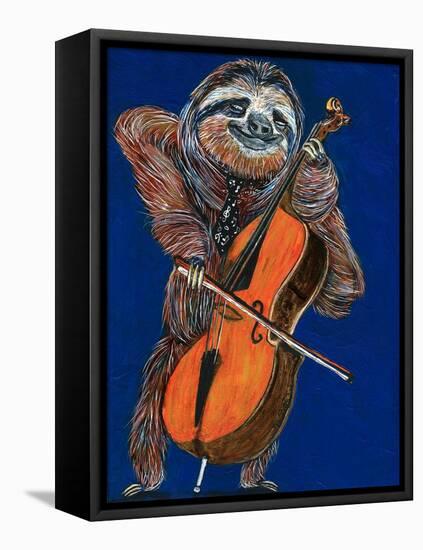 Slow Yo Ma-Melissa Symons-Framed Stretched Canvas