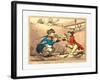 Slugs in a Sawpit, 1791, Hand-Colored Etching, Rosenwald Collection-Thomas Rowlandson-Framed Giclee Print