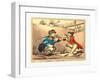 Slugs in a Sawpit, 1791, Hand-Colored Etching, Rosenwald Collection-Thomas Rowlandson-Framed Giclee Print