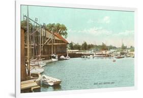 Sluice Dock, Guilford, Connecticut-null-Framed Art Print