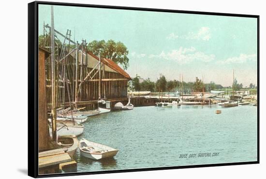 Sluice Dock, Guilford, Connecticut-null-Framed Stretched Canvas