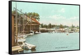 Sluice Dock, Guilford, Connecticut-null-Framed Stretched Canvas