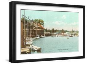 Sluice Dock, Guilford, Connecticut-null-Framed Art Print