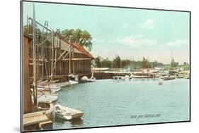 Sluice Dock, Guilford, Connecticut-null-Mounted Art Print