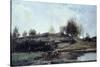 Sluice in Optevoz Valley, 1855-Charles Francois Daubigny-Stretched Canvas