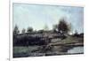 Sluice in Optevoz Valley, 1855-Charles Francois Daubigny-Framed Giclee Print