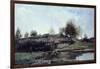 Sluice in Optevoz Valley, 1855-Charles Francois Daubigny-Framed Giclee Print