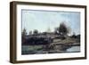 Sluice in Optevoz Valley, 1855-Charles Francois Daubigny-Framed Giclee Print