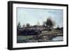 Sluice in Optevoz Valley, 1855-Charles Francois Daubigny-Framed Giclee Print