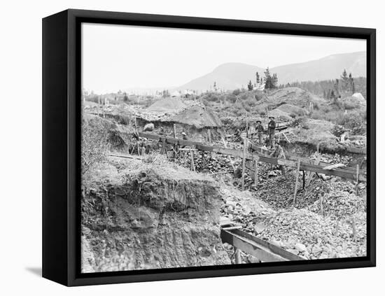 Sluice Mining in Alaska-null-Framed Stretched Canvas