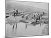 Sluicing on Number Two Claim at Anvil Creek Nome Alaska During the Gold Rush-Hegg-Mounted Photographic Print