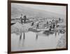 Sluicing on Number Two Claim at Anvil Creek Nome Alaska During the Gold Rush-Hegg-Framed Photographic Print