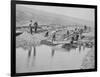 Sluicing on Number Two Claim at Anvil Creek Nome Alaska During the Gold Rush-Hegg-Framed Photographic Print