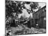 Slum Area with Capitol Building Dome in Background-null-Mounted Photographic Print