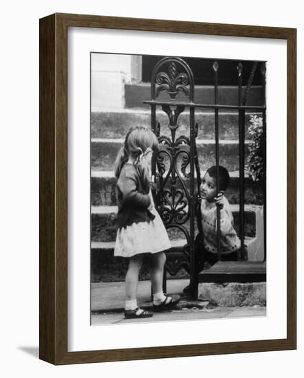 Slum Children in Notting Hill Section-Terence Spencer-Framed Photographic Print