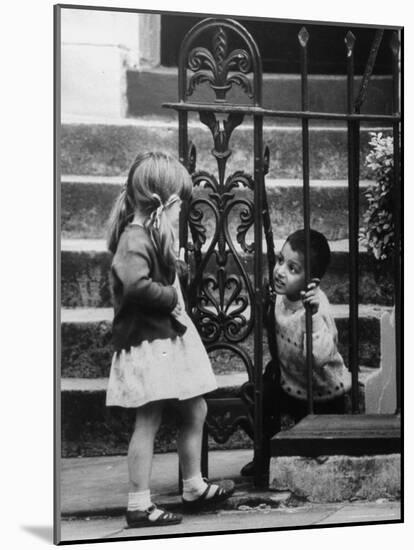 Slum Children in Notting Hill Section-Terence Spencer-Mounted Photographic Print