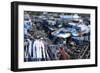 Slum Washing Ghats, Mumbai (Bombay), Maharashtra, India, Asia-James Strachan-Framed Photographic Print