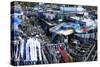 Slum Washing Ghats, Mumbai (Bombay), Maharashtra, India, Asia-James Strachan-Stretched Canvas