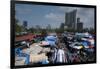 Slum Washing Ghats Surrounded by Expensive Residential Developments, Mumbai (Bombay), Maharashtra-James Strachan-Framed Premium Photographic Print