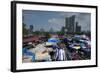 Slum Washing Ghats Surrounded by Expensive Residential Developments, Mumbai (Bombay), Maharashtra-James Strachan-Framed Photographic Print