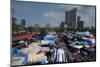 Slum Washing Ghats Surrounded by Expensive Residential Developments, Mumbai (Bombay), Maharashtra-James Strachan-Mounted Photographic Print