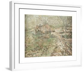 Slushy Day-Ernest Lawson-Framed Premium Giclee Print