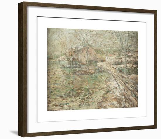 Slushy Day-Ernest Lawson-Framed Premium Giclee Print