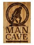 Man Cave Entry Plaque-SM Design-Art Print