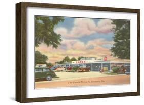 Smack Drive-In, Roadside Retro, Sarasota, Florida-null-Framed Art Print