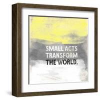 Small Acts-Evangeline Taylor-Framed Art Print