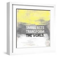 Small Acts-Evangeline Taylor-Framed Art Print