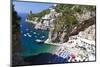 Small Amalfi Coast Beach at Praiano, Italy-George Oze-Mounted Photographic Print