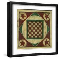 Small Antique Checkers-Ethan Harper-Framed Art Print